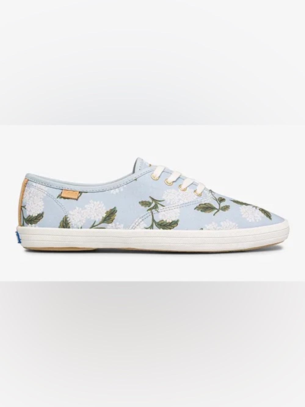 Like-New Keds x Rifle Paper Co. Vintage Champion Sneakers in in Blue Hydrangea - Picture 2 of 9